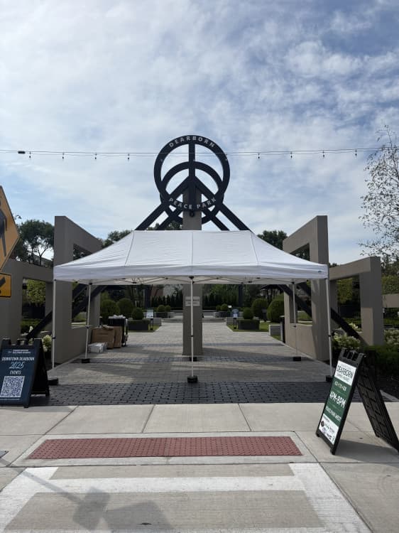White 10' x 20' Tent