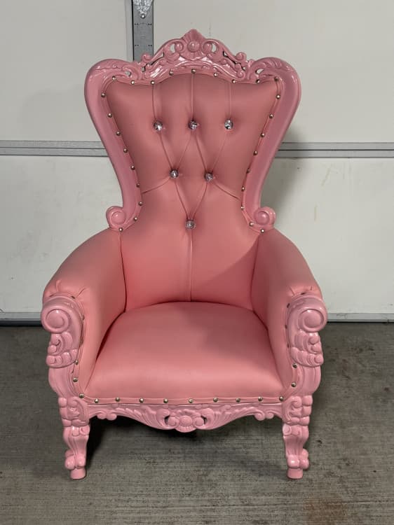 Princess Pink Kids Throne Chair