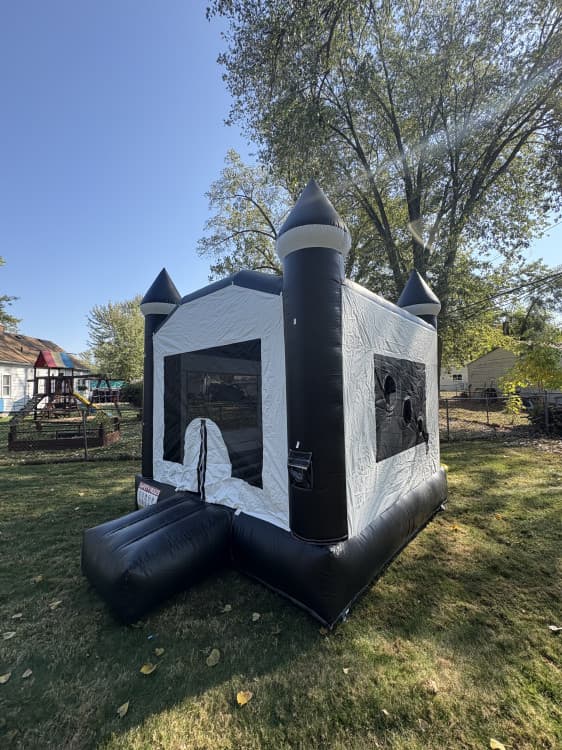 Classic KIDS Black and White Bounce House