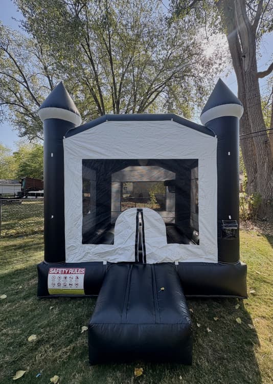 Classic KIDS Black and White Bounce House