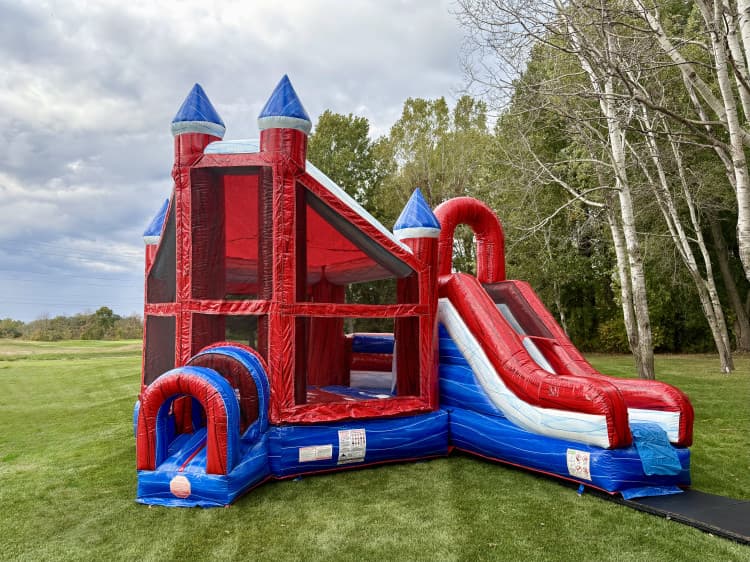 All American Bounce Castle and Slide Combo