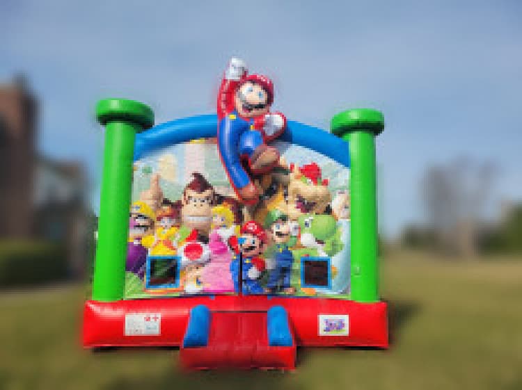 Mario & Luigi Bounce House with Slide