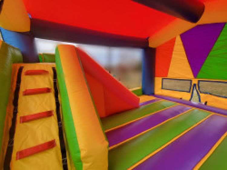 BIRTHDAY BALLOON Large Bounce House with Slide