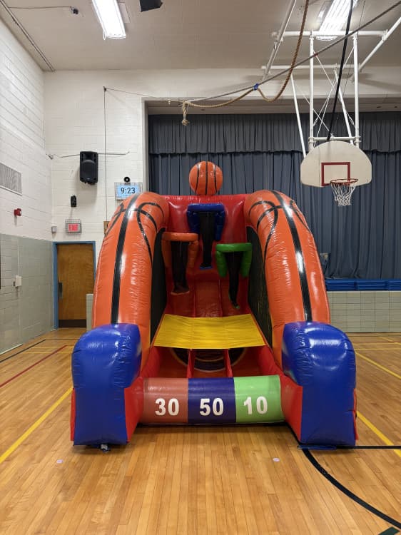 THREE POINT CHALLENGE! Inflatable Basketball Game