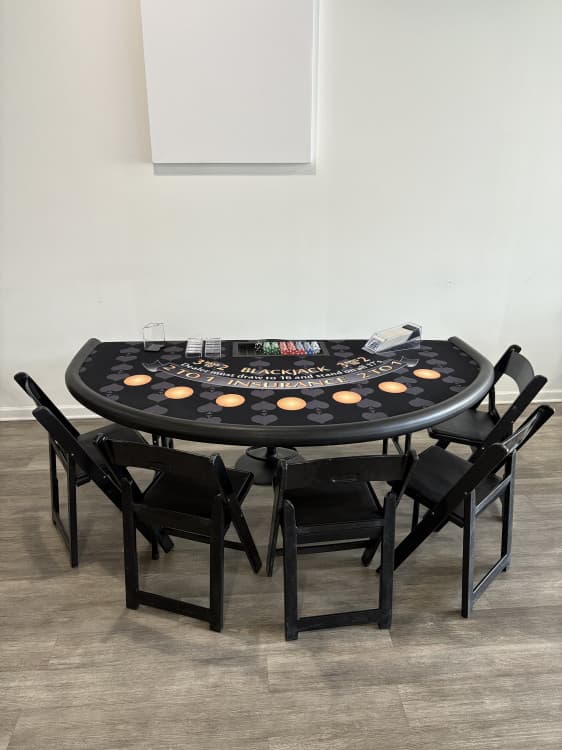 Professional Blackjack Casino Table