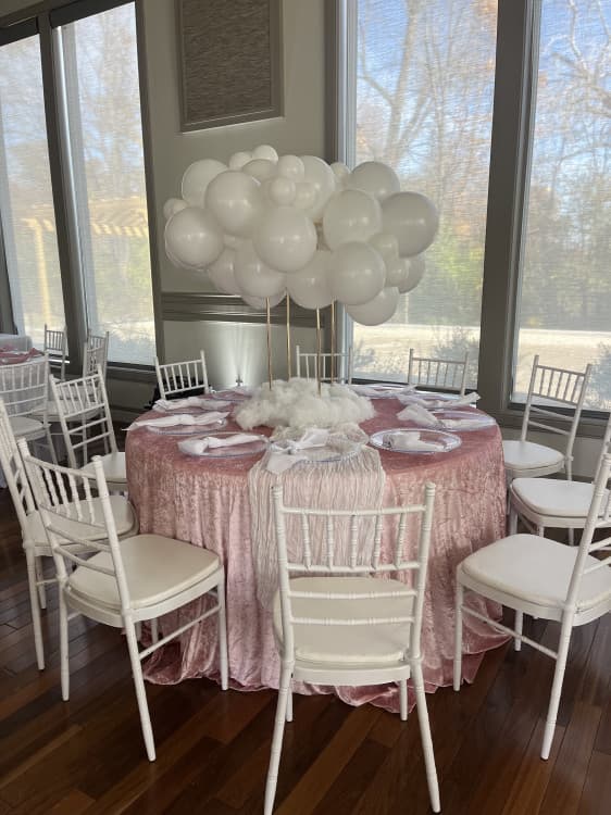 White Chiavari Chair with Cushion
