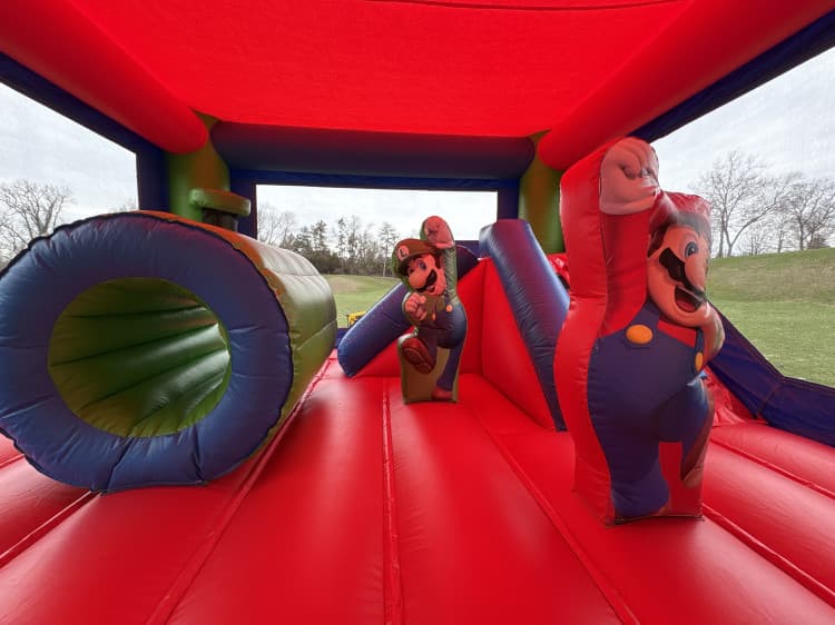 Mario & Luigi Bounce House with Slide