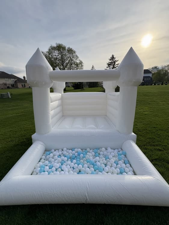 White MINI Bounce with Ball Pit