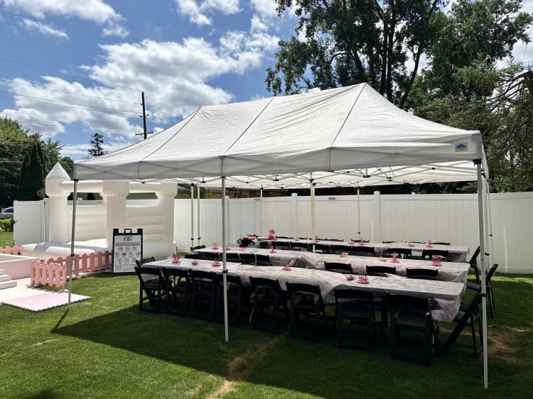 White 10' x 20' Tent