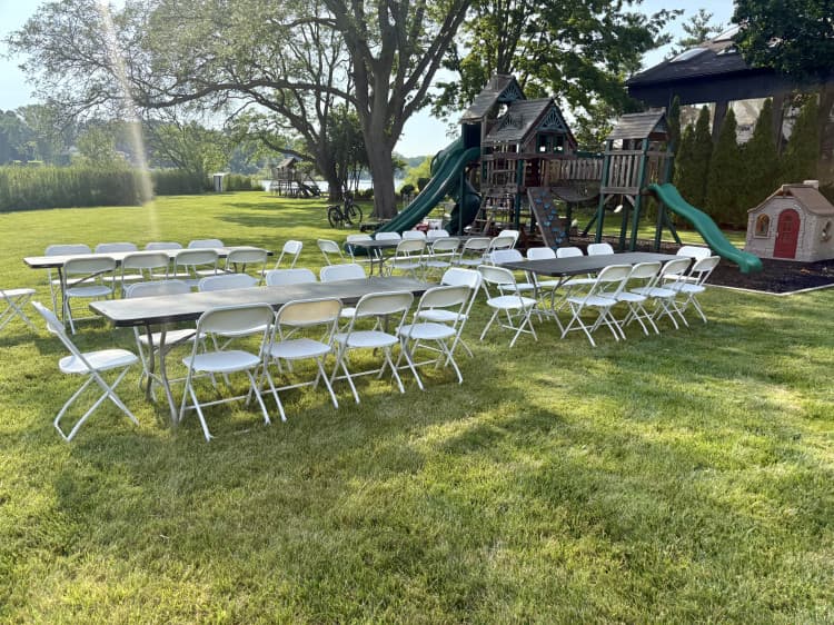 White Folding Chair