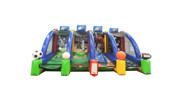 4-in-1 Inflatable Interactive Sports Game 0